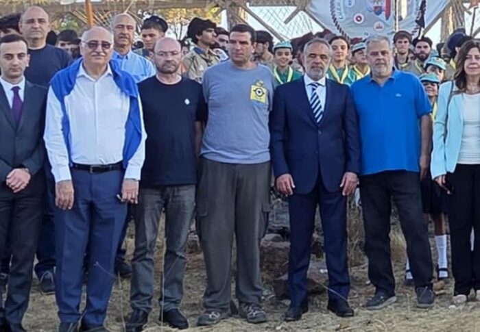 كشافة الهومنتمن تقيم مخيّمها في مرج بسكنتا بحضور رسمي وحفاوة بلدية