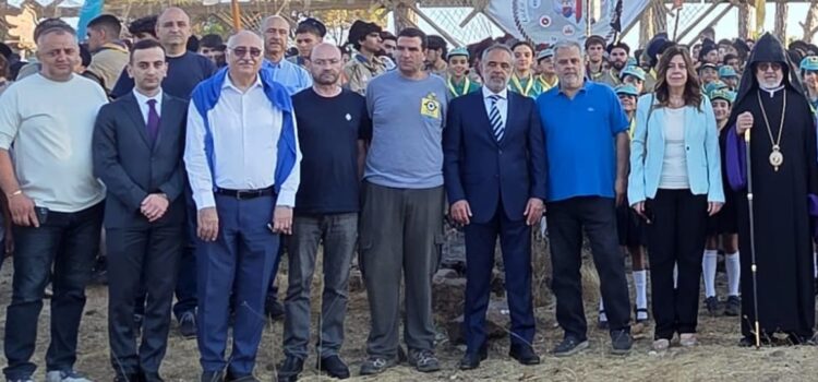 كشافة الهومنتمن تقيم مخيّمها في مرج بسكنتا بحضور رسمي وحفاوة بلدية