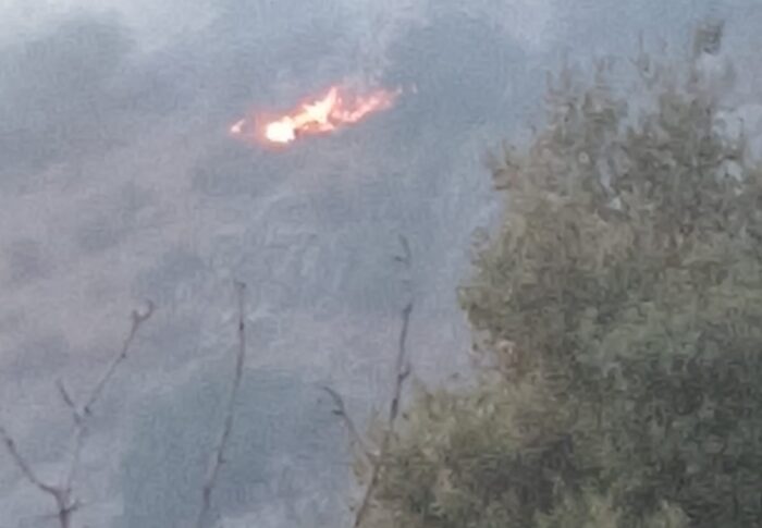 حريق في منطقة صنين وجهود مشكورة أدت للسيطرة عليه